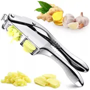 Garlic Press Garlic Press Slicer Stainless Steel 2 in 1 Garlic Mincer