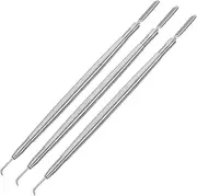 VICASKY 3pcs Rod Professional Lift and Stainless Steel Lash Comb Metal Separator Applicator Tool for Eyebrow Perming Curling Extension Supplies Silver