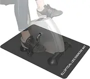 Leg Exercise Machine - Compact Pedaling Device, Discreet Elliptical Equipment | Non Slip Floor Mat, Quiet Sports Accessory with Under Home Office or Trav Use