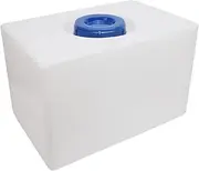 FLEXMAN 16 Gallons RV Water Tank, LLDPE Food Truck Holding Tank, Large Capacity Sealing Leakage Proof RV Water Storage Container Tank for Rvs, Trailers, Boats, Yachts