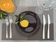 Placemats Set Light_Brown_Grey, Heat-Resistant, Non-Slip, Washable, Easy Clean