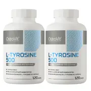 TYROSINE 500 - 120-240 Capsules- Improves Metabolism Memory Supplement Pills