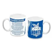 AFL Coffee Mug - North Melbourne Kangaroos - Team Song - Cup
