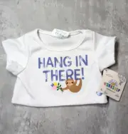 Build a Bear Sloth Hanging White Top/T-Shirt