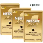 3pcs Nescafe Gold Crema Rich And Smooth Medium Dark Roast Coffee Mixed 100 grams