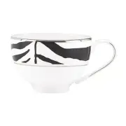 Scalamandre Zebras Platinum China Cup & Saucer Set Of 3