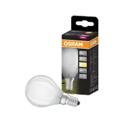 Osram 4W 470lm Frosted Warm White Fancy Round Filament LED E14 Light Globe