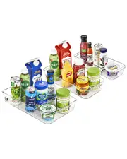 Sorbus Set of 3 Fridge Organizers On Wheels