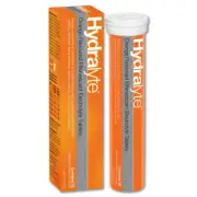 Hydralyte Effervescent Orange 20 Tablets