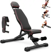 Adjustable Weight Bench for Bench Press, 880LBS Stable Workout Bench with