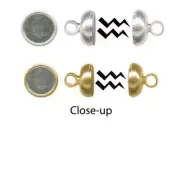 Clasp, Silver Plated or Gold Plated Magnetic Clasps with 260 Gauss Strong