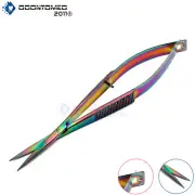 Snip-Eze 4-3 / 4-Inch Embroidery Easy Squeeze Spring Scissor Rainbow Multi Color