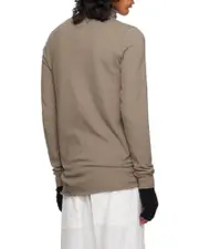 Moncler Rick Owens Double Brushed Jersey Top S,XL,L,M Brown