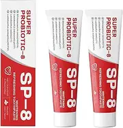 Sp8 Probiotic Toothpaste, Sp-8 Ultra Whitening Toothpaste for Fresh Breath&Stain Removal&Deep Cleaning Care,Evolved from Sp4 Sp6(2Pcs)