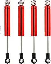 4Pcs Car Built-in Spring 62/72/82/92/102mm Shock Absorber Damper For 1/10 RC Crawler Axial SCX10 90046 for TRX-4 D90 MST Redcat(4PCS Red 92mm)