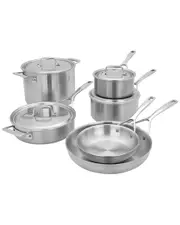 Demeyere Essential 5-ply 10pc Stainless Steel Cookware Set
