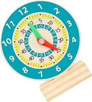 BESPORTBLE Clock Educational Cognitive Plaything for Recognition Number Shape Learning for Interactive Parent Teaching Aid