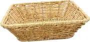Woven Rattan Storage Basket for Home Multi Functional Fruit and Sundries Organizer Decorative Serving Tray for Kitchen Living Bathroom Hotel Use