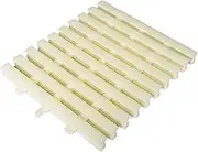 Swimming Pool Drainage Overflow Grate, ABS Plastic Drainage Gutter Guard, Swimming Pool Grille(Milky(25CM),1 PCS)