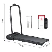 OZNALA Bluetooth Treadmill Electric Walking Pad Home Office Gym Fitness Remote Control