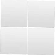 4pcs Stick on Bathroom Mirror Wall Mirror Glassless Mirror Tiles Shatterproof Full Length Self Adhesive 12x12inch for Bedroom Bathroom Kitchen