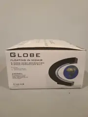 Floating Globe with LED Lights C Shape Magnetic Levitation Floating - blue Globe