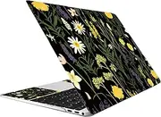CREATCABIN Flowers Plants Laptop Skin Sticker Decal Netbook Skin Sticker Notebook Art Decal 12" 13" 13.3" 14" 15" 15.4" 15.6 Inch Laptop Protector Cover Waterproof Scratchproof Removable Easy to Apply