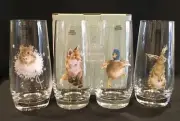 Wrendale Designs by Hannah Dale 19oz. Highball Glasses Set of 4 Royal Worcester