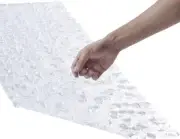 Bath Shower Mat Non Slip: Extra Large Pebble Bathtub mat for Kids, Pebble Clear