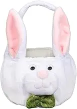 Bunny Easter Buckets | Cute Cartoon Bunny Eggs Bucket With Long Plush Ears,Portable Egg Hunting Bags, Indoor Home Decoration For Easter And Holiday Parties
