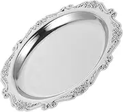 TOPPERFUN Vintage Decorative Serving Tray Storage Dish for Snacks Jewelry Organizer and Desserts Stylish Portable Platter for Home Decor and Entertaining