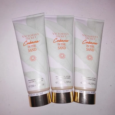 Set of 3 Victoria Secret Fragrance Lotion Cabana in the Sun Full Size 8oz Each