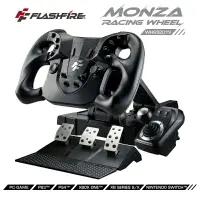 在飛比找樂天市場購物網優惠-強強滾-FlashFire Monza極限遊戲方向盤 可支援