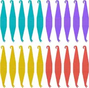 20 Pcs Dental Elastic Rubber Bands Placers for Braces, Disposable Plastic Orthodontic Elastic Placers Multi-color