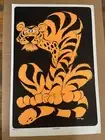 tiger vintage blacklight poster Dave high animal black light 1970s