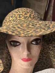 Leopard Floppy Hat Boho Summer Fashion Party Concert Garden