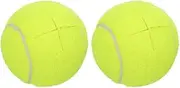 sourcing map 2 Pcs Precut Walkers Tennis Balls, Universal Precut Glide Ball Walkers Accessories Glides for Furniture Legs and Floor Protection, Yellow