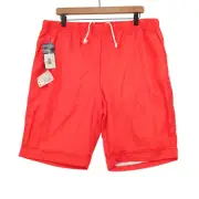 Vintage Sergio Tacchini Fresca Shorts Mens 36x10" Red Nylon Lined NEW Deadstock