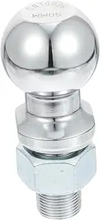 HAWILLOSCH Trailer Hitch Ball Chrome Plated Tow Ball for Trailers Rvs Yachts Durable Dirt Resistant Secure Connection with Nut Lock Washer