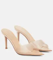 [Gianvito Rossi] Gianvito Rossi Elle 85 TPU mules AU 3 neutrals