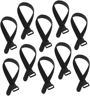 10 Pack Yoga Mat Straps Hook and Fasteners Nylon for Universal Mat Sizes for Gym Use