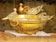 Art Ancient Etruscan Birds Mural Ceramic Backsplash Bath Tile #237