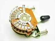 5-way 4-Pole, Double Wafer, Super Mega Switch for Stratocaster Black Tip