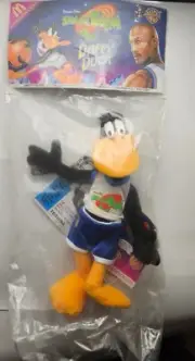Space Jam Daffy Duck. New. Plush Toy. 1996 McDonalds Looney Tunes-Sealed