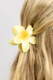 Yellow Flower Claw Clip