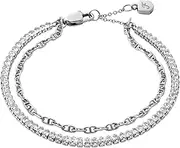 [FOSSIL] Heritage Silver Bracelet JA7273040