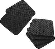 JOINPAYA 6pcs Non- Treadmill Mat Pads for Floor Anti- Noise Reduction Exercise Equipment Mat for Elliptical Machines More for Home Fitness