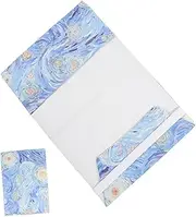 Generic Stylish Book Cover Sleeve Protector Ornamental Book Protector Cloth Book Sleeve for Reading Travel Chic Design to Prevent Damage and Dirt