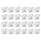 6/24Pcs Plastic Blind Mounting Brackets for Curtain Headrail Holder Installation