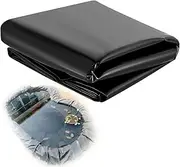 Pond Liners 2x3m 3x4m 4x6m 5x5m 6x7m 8x10m Black Impermeable Membrane for Garden Ponds, Fountains and Waterfall - 0.13MM/5Mil Foldable Fish Ponds Liners(5x6m(16.4x19.7ft))